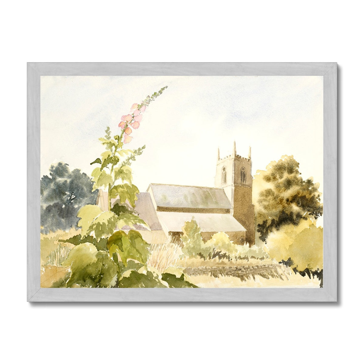 All Saints Church Winteringham (1991) Antique Framed Print